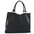 GUCCI GG Canvas Tote Bag Black Silver 113016