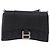 BALENCIAGA Downtown Shoulder Bag Leather Black Silver 736471 - vista 2