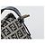 FENDI Zucchino Canvas Mamma Baguette Shoulder Bag Navy Silver - vista 15