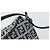 FENDI Zucchino Canvas Mamma Baguette Shoulder Bag Navy Silver - vista 14