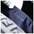 FENDI Zucchino Canvas Mamma Baguette Shoulder Bag Navy Silver - vista 23