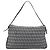 FENDI Zucchino Canvas Mamma Baguette Shoulder Bag Navy Silver - vista 3