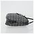 FENDI Zucchino Canvas Mamma Baguette Shoulder Bag Navy Silver - vista 4