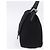 FENDI Mamma Baguette Shoulder Bag Cotton jersey Black Silver - vista 4