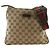 Bolsa Messenger com Zíper Gucci Web Strap em Canvas GG e couro Small Marrom