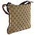 Bolsa Messenger com Zíper Gucci Web Strap em Canvas GG e couro Small Marrom - vista 2