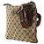 Bolsa Messenger com Zíper Gucci Web Strap em Canvas GG e couro Small Marrom - vista 3