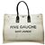 Borsa Tote Saint Laurent Rive Gauche Bianco Beige