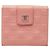Chanel Icon Line Coco Mark Double Snap Bi-fold Wallet Silvery Pink