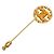 Spilla Chanel Coco Mark placcata oro con strass D'oro - vista 2