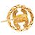 Spilla Chanel Coco Mark placcata oro con strass D'oro - vista 3
