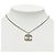Collana con ciondolo a catena Chanel Coco Mark Nero D'oro - vista 7