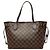 Borsa Louis Vuitton Damier Neverfull PM Marrone