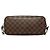 Borsa Louis Vuitton Damier Neverfull PM Marrone - vista 3