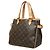 Borsa Louis Vuitton Monogram Batignolles Marrone - vista 2