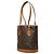 Borsa Tote Louis Vuitton Monogram Petite Bucket PM Marrone - vista 2