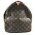 Borsa Louis Vuitton Monogram Keepall 55 Marrone - vista 3