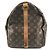 Borsa Louis Vuitton Monogram Keepall Bandoulière 55 Marrone - vista 4