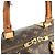 Borsa Louis Vuitton Monogram Keepall Bandoulière 55 Marrone - vista 9