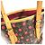 Bucket Borsa Secchiello Louis Vuitton Monogram Cherry PM Marrone Rosso Monogramma - vista 10