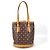 Bucket Borsa Secchiello Louis Vuitton Monogram Cherry PM Marrone Rosso Monogramma - vista 2