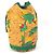 Hermès Bolsa de Ombro Hermes Vintage com Padrão de Pássaros Verde Amarelo - vista 2