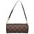 Louis Vuitton Papillon Pochette Damier Ebene mini Marrone - vista 2