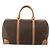 Céline Celine Vintage Duffle Canvas and Leather Marron - vue 2