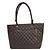 Chanel Cambon Tote aus gestepptem Leder Large Braun - Ansicht 2