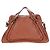 Chloé Chloe Paraty em couro acolchoado Medium Marrom - vista 2