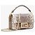 Fendi Baguette Tasche aus Pythonleder Braun Beige Grau - Ansicht 2