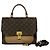 Borsa a tracolla Louis Vuitton Marignan Monogram in pelle Marrone