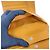 Prada Triangle Logo Plate Nylon Bi-fold Geldbörse Orange - Ansicht 10