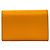 Prada Triangle Logo Plate Nylon Bi-fold Geldbörse Orange - Ansicht 2
