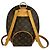 Louis Vuitton Ellipse Rucksack aus Monogram Leder Braun - Ansicht 3
