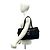Prada Triangle Logo Hardware Tote Bag Schwarz - Ansicht 2