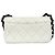 Borsa a tracolla Chanel Matelassé Coco Mark Hardware Nero Bianco - Ansicht 3