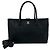 Borsa Chanel Executive Tote in pelle di vitello grana nera Nero