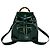 Bamboo Mini mochila GUCCI de piel charol verde con bambú