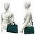 Tote Prada Canapa Triangle Logo Hardware Canvas Bag Green - view 2