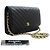 Chanel Wallet on Chain Chevron Caviar Nero - vista 3