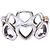 Tiffany & Co Tiffany 925 750 Sentimental Heart Ring Silber Golden - Ansicht 4