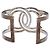 Bracciale Chanel B17V Rhinestone Coco Mark Argento - vista 3
