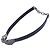 Choker in pelle GUCCI Ag925 Double Tiger Head Nero - vista 2
