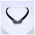Choker in pelle GUCCI Ag925 Double Tiger Head Nero - vista 9
