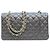 Borsa a tracolla Chanel Classic Flap in pelle caviar nera matelassé Nero - vista 3