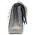 Borsa a tracolla Chanel Classic Flap in pelle caviar nera matelassé Nero - vista 4