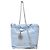 Borsa a tracolla Chanel 22 Mini con catena Blu