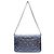 Bolsa de ombro carteira Chanel em couro de bezerro azul marinho metálico Preto - vista 3