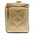 Borsa a tracolla Chanel 2023 Cruise CC Dynasty in pelle d'agnello dorata D'oro - vista 4